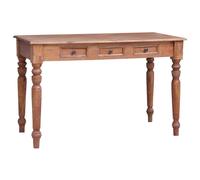 Berkfield Home Desk with Drawers 117x57x75 cm Solid Reclaimed Wood in Brown | Size: 117 x 57 x 75 cm Berkfield Home Brown 117 x 57 x 75 cm