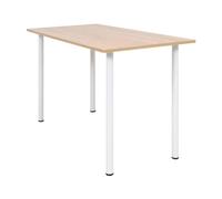 Berkfield Home Dining Table 120x60x73 cm Oak & White | Size: 120 x 60 x 73 cm Berkfield Home White 120 x 60 x 73 cm