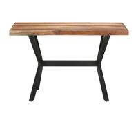 Berkfield Home Dining Table 120x60x75 cm Solid Wood with Honey Finish in Brown | Size: 120 x 60 x 75 cm Berkfield Home Brown 120 x 60 x 75 cm