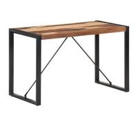Berkfield Home Dining Table 120x60x75 cm Solid Wood with Sheesham Finish in Brown | Size: 120 x 60 x 75 cm Berkfield Home Brown 120 x 60 x 75 cm