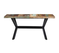 Berkfield Home Dining Table 140x70x75 cm Solid Reclaimed Wood | Size: 140 x 70 x 75 cm Berkfield Home Multicolor 140 x 70 x 75 cm