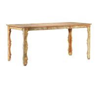 Berkfield Home Dining Table 160x80x76 cm Solid Reclaimed Wood in Brown | Size: 160 x 80 x 76 cm Berkfield Home Brown 160 x 80 x 76 cm