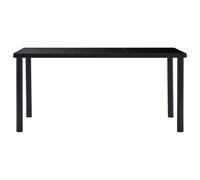 Berkfield Home Dining Table Black 160x80x75 cm Tempered Glass | Size: 160 x 80 x 75 cm Berkfield Home Black 160 x 80 x 75 cm