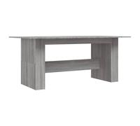 Berkfield Home Dining Table Grey Sonoma 180x90x76 cm Engineered Wood | Size: 180 x 90 x 76 cm Berkfield Home Grey 180 x 90 x 76 cm