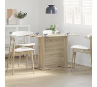 Berkfield Home Dining Table Sonoma Oak 110x60x75 cm Engineered Wood in Beige | Size: 110 x 60 x 75 cm Berkfield Home Beige 110 x 60 x 75 cm