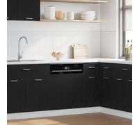 Berkfield Home Dishwasher Panel Lyon Black Oak 60x1.5x67 cm Engineered Wood Berkfield Home Black 60x1.5x67 cm