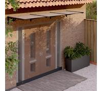 Berkfield Home Door Canopy Black 358.5x90 cm Polycarbonate Berkfield Home Black 358.5x90 cm