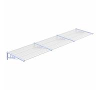 Berkfield Home Door Canopy Grey & Transparent 358.5x90 cm Polycarbonate in Clear Berkfield Home Clear 358.5x90 cm