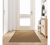 Berkfield Home Doormat Cream, Black Polyamide 400 x 120 x 0.9 cm Doormat in Cream | Size: Medium Berkfield Home Cream Medium