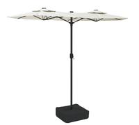 Berkfield Home Double-Head Parasol Sand White 316x240 cm in Off-White Berkfield Home Off-White 316x240 cm