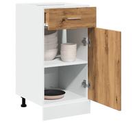 Berkfield Home Drawer Bottom Cabinet Lyon Artisan Oak 40x46x81.5 cm Engineered Wood in Brown Berkfield Home Brown 40x46x81.5 cm