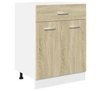 Berkfield Home Drawer Bottom Cabinet Lyon Sonoma Oak 60x46x81.5 cm Engineered Wood in Light Oak Berkfield Home Light Oak 60x46x81.5 cm