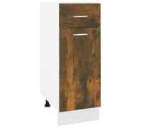 Berkfield Home Drawer Bottom Cabinet Smoked Oak 30x46x81.5 cm Engineered Wood in Brown Berkfield Home Brown 30x46x81.5 cm