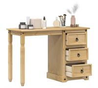 Berkfield Home Dressing Table Corona 110x50x75 cm Solid Wood Pine in Brown | Size: 110 x 50 x 75 cm Berkfield Home Brown 110 x 50 x 75 cm