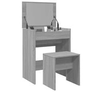 Berkfield Home Dressing Table & Stool Grey Sonoma 60x40x113.5 cm Berkfield Home Grey 60x40x113.5 cm