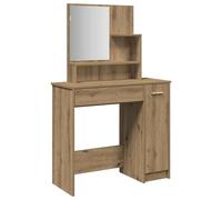 Berkfield Home Dressing Table with Mirror Artisan Oak 86.5x35x136 cm in Brown Berkfield Home Brown 86.5x35x136 cm