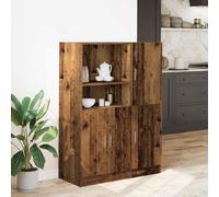 Berkfield Home Durable 2 Piece Kitchen Cabinet Set Old Wood Engineered Wood in Brown Berkfield Home Brown