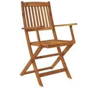 Berkfield Home Durable 5 Piece Folding Garden Dining Set Solid Acacia Wood in Brown Berkfield Home Brown