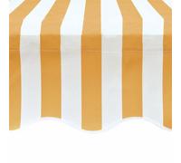 Berkfield Home Durable Awning Top Sunshade Canvas Sunflower Yellow & White 4 x 3 m Berkfield Home Yellow