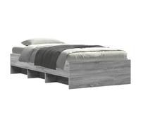 Berkfield Home Durable Bed Frame without Mattress Grey Sonoma 100x200 cm Enginee Berkfield Home Grey 100x200 cm
