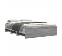 Berkfield Home Durable Bed Frame without Mattress Grey Sonoma 120x200 cm Enginee | Size: Small Double Berkfield Home Grey Small Double