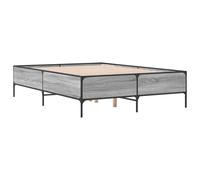 Berkfield Home Durable Bed Frame without Mattress Grey Sonoma 120x200 cm | Size: Small Double Berkfield Home Grey Small Double