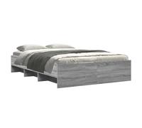 Berkfield Home Durable Bed Frame without Mattress Grey Sonoma 140x200 cm Enginee Berkfield Home Grey 140x200 cm