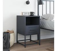 Berkfield Home Durable Bedside Cabinet Anthracite 36x39x60.5 cm Steel in Dark Grey Berkfield Home Dark Grey 36x39x60.5 cm