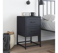 Berkfield Home Durable Bedside Cabinet Anthracite 36x39x60.5 cm Steel in Dark Grey Berkfield Home Dark Grey 36x39x60.5 cm