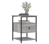 Berkfield Home Durable Bedside Cabinet Grey Sonoma 40x42x56 cm Engineered Wood | Size: 40 x 42 x 56 cm Berkfield Home Grey 40 x 42 x 56 cm