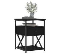 Berkfield Home Durable Bedside Cabinets 2 pcs Black 40x42x55 cm Engineered Wood | Size: 40 x 42 x 55 cm Berkfield Home Black 40 x 42 x 55 cm