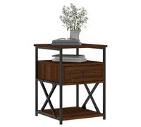 Berkfield Home Durable Bedside Cabinets 2 pcs Brown Oak 40x42x55 cm Engineered Wood | Size: 40 x 42 x 55 cm Berkfield Home Brown 40 x 42 x 55 cm