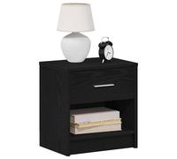 Berkfield Home Durable Bedside Cabinets 2 pcs with Drawer Black 39x28x41 cm | Size: 39 x 28 x 41 cm Berkfield Home Black 39 x 28 x 41 cm