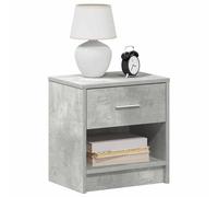 Berkfield Home Durable Bedside Cabinets 2 pcs with Drawer Concrete Grey 39x28x41 cm | Size: 39 x 28 x 41 cm Berkfield Home Grey 39 x 28 x 41 cm