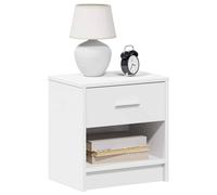 Berkfield Home Durable Bedside Cabinets 2 pcs with Drawer White 39x28x41 cm | Size: 39 x 28 x 41 cm Berkfield Home White 39 x 28 x 41 cm