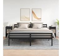 Berkfield Home Durable Bedside Cabinets with Drawer 2 pcs Black Oak 35x34x66.5 cm Berkfield Home Black 35x34x66.5 cm