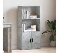 Berkfield Home Durable Bookcase Concrete Grey 60x24x120 cm Engineered Wood | Size: 60 x 24 x 120 cm Berkfield Home Grey 60 x 24 x 120 cm