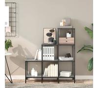 Berkfield Home Durable Bookcase Grey Sonoma 92x30x102 cm Engineered Wood & Metal | Size: 92 x 30 x 102 cm Berkfield Home Grey 92 x 30 x 102 cm