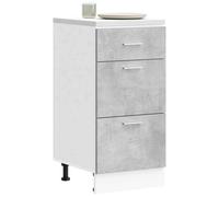 Berkfield Home Durable Bottom Cabinet Concrete Grey 40x46x81.5 cm Engineered Wood Berkfield Home Grey 40x46x81.5 cm