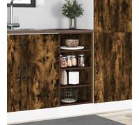 Berkfield Home Durable Bottom Cabinet Smoked Oak 40x44.5x81.5 cm Engineered Wood in Brown Berkfield Home Brown 40x44.5x81.5 cm