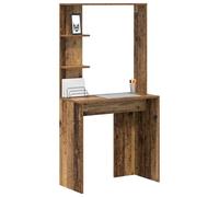Berkfield Home Durable Brown Writing Desk Old Wood Solid Reclaimed Wood Medium S Berkfield Home Brown