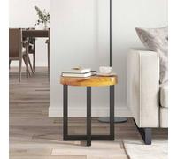 Berkfield Home Durable Coffee Table 40x45 cm Solid Teak Wood & Polyresin Berkfield Home Multicolor 40x45 cm