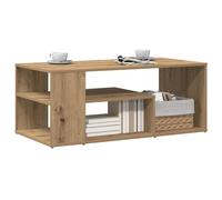 Berkfield Home Durable Coffee Table Artisan Oak 100x50x40 cm Engineered Wood in Brown | Size: 100 x 50 x 40 cm Berkfield Home Brown 100 x 50 x 40 cm