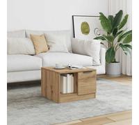 Berkfield Home Durable Coffee Table Artisan Oak 50x50x36 cm Engineered Wood in Brown | Size: 50 x 50 x 36 cm Berkfield Home Brown 50 x 50 x 36 cm