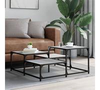 Berkfield Home Durable Coffee Table Grey Sonoma 87.5x87.5x40 cm Engineered Wood Berkfield Home Grey 87.5x87.5x40 cm