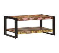 Berkfield Home Durable Coffee Table Multicolour 90x50x38 cm Solid Wood Reclaimed | Size: 90 x 50 x 38 cm Berkfield Home Multicolor 90 x 50 x 38 cm