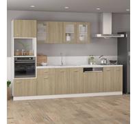 Berkfield Home Durable Dishwasher Panel Sonoma Oak 59.5x3x67 cm Engineered Wood in Light Brown Berkfield Home Light Brown 59.5x3x67 cm