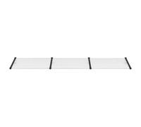 Berkfield Home Durable Door Canopy Black & Transparent 358.5x90 cm Polycarbonate in Clear Berkfield Home Clear 358.5x90 cm