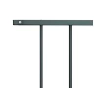 Berkfield Home Durable Fence Panel Powder-coated Steel 1.7x1.25 m Anthracite in Dark Grey Berkfield Home Dark Grey