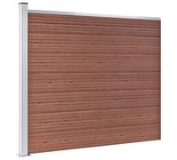 Berkfield Home Durable Fence Panel Set WPC 872x146 cm Brown Berkfield Home Brown 872x146 cm